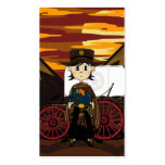 Sheriff  &amp; Chuck Wagon Bookmark Business Cards