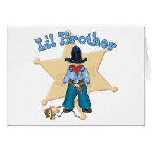 Sheriff Little Brother Card