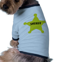 sheriff star pet clothing