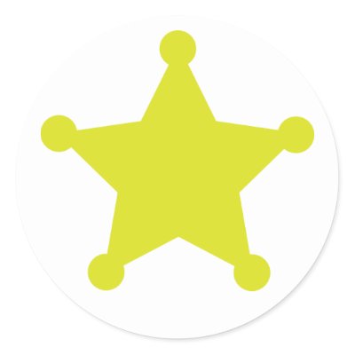 gold sticker star