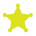 Sheriff Star Gold t-shirts