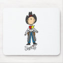 Sheriff Stick Figure Mousepad by stick_figures Sheriff Stick Figure Mousepad