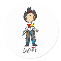 Sheriff Stick Figure Sticker by stick_figures Sheriff Stick Figure Sticker