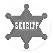 Sheriff Sticker for kids