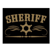 Sheriff Western Style Post Cards