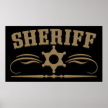Sheriff Western Style Posters
