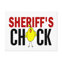 Sheriff's Chick postcards