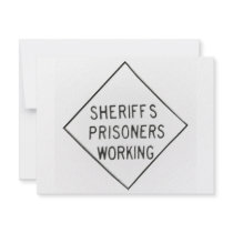 Sheriff's Prisoner invitations