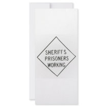Sheriff's Prisoner rack cards