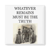 sherlock holmes fridge magnet