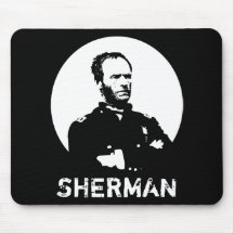 Sherman -- Black and White Mousepad