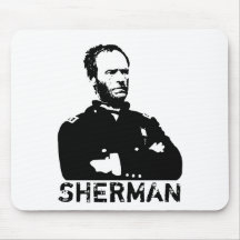 Sherman -- Black and White Mousepads
