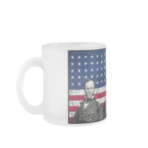 Sherman, Lincoln, and Grant with Black Border Coffee Mug