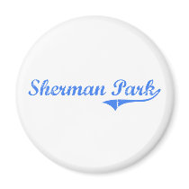 Sherman Park Michigan Classic Design Fridge Magnet