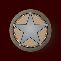 Sherriff Badge Button