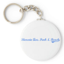 Sherwin Ave. Park & Beach Illinois Classic Design Keychains