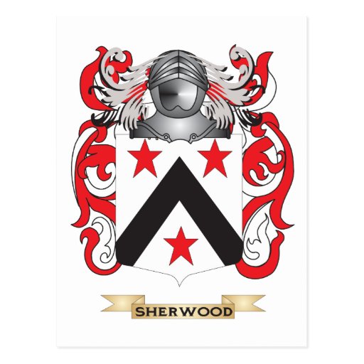 Sherwood Coat of Arms (Family Crest) Postcard | Zazzle