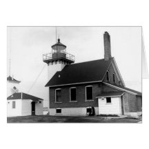 Sherwood Point Lighthouse Greeting Cards