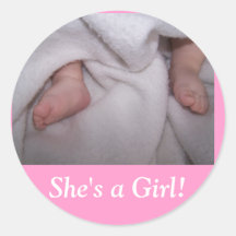 , She's a Girl! Sticker