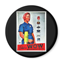 Shes A Wow Refrigerator Magnet