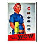 Shes A Wow Postcard