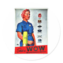 Shes A Wow Stickers
