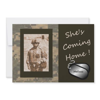 She's Coming Home! Welcome Home Party invitation
