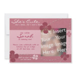 She's Cute Flower Invitation