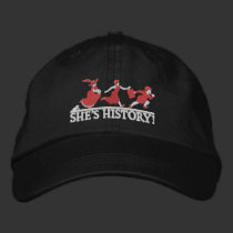 She's History! embroidered hats