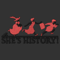 She's History! embroidered shirts