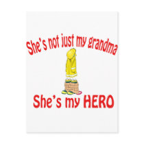She's not just my Grandma- Firefighter postcards