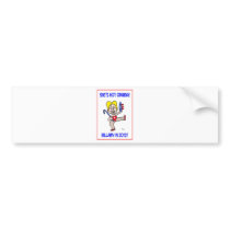 She's not Obama! Hillary in 2012! Bumper Sticker