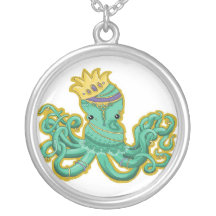 She's the Queen Octopus Necklace