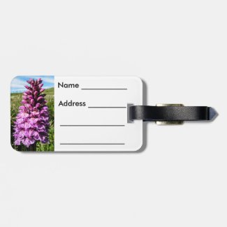 Shetland Orchid Luggage Label Tag For Bags