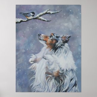 Shetland Sheepdog Art Print print