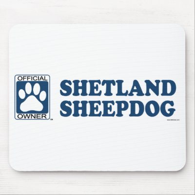 SHETLAND SHEEPDOG_Blue Mousepad by GenuineDogOwner