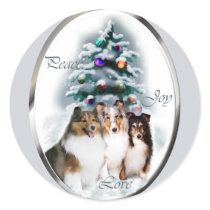 Shetland Sheepdog Christmas Gifts stickers