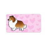 Shetland Sheepdog / Collie Love Personalized Address Labels