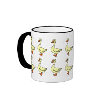 Shetland Sheepdog Herding Ducks Mug by MenagerieMayhem Shetland Sheepdog Herding Ducks Mug