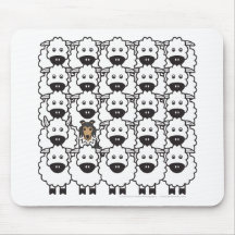 Shetland Sheepdog in the Sheep Mouse Pad