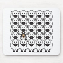 Shetland Sheepdog in the Sheep mousepads by khocker Shetland Sheepdog in the Sheep mousepads