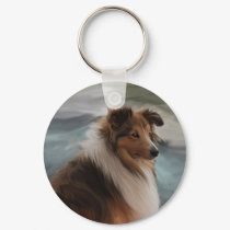 Shetland Sheepdog keychains by Cazzies_Creations Shetland Sheepdog keychains