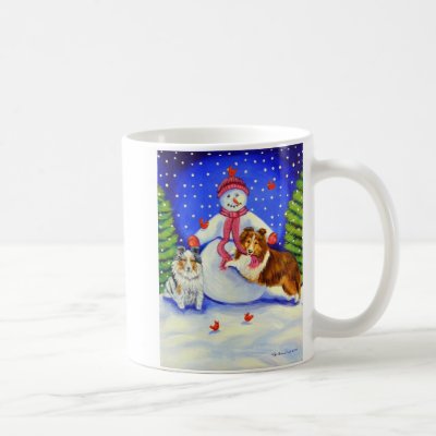 Shetland Sheepdog Mug by Dogartist