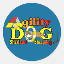 Shetland Sheepdog Sheltie Agility Stickers