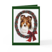 Shetland Sheepdog Sheltie Christmas Gifts cards