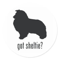 Shetland Sheepdog Round Sticker