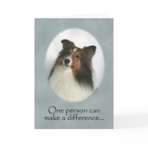 Shetland Sheepdog Thank You Card cards