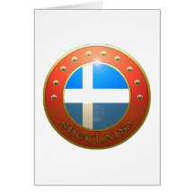 Shetland shield greeting card