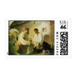 Shevchenko's Painting - A Rural Family Postage Stamp