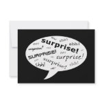 SHH! it's a surprise party! : comic speech bubble Custom Announcement